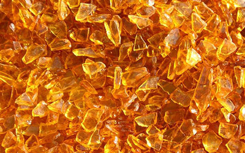 honey crystals closeup